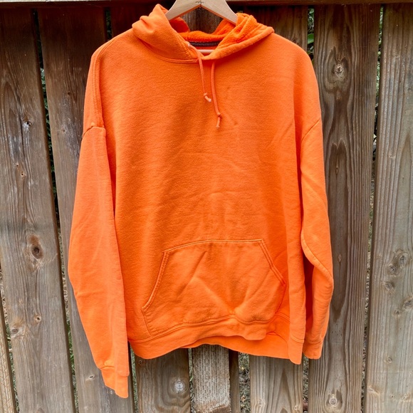 bright orange hoodie women's